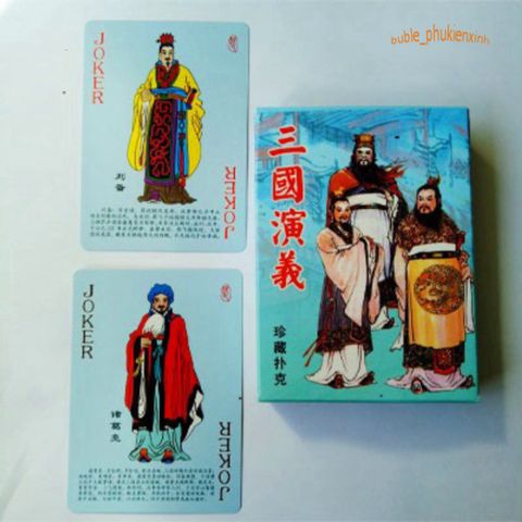 Bộ Thẻ Bài Huyền Thoại Anime - Tam Quốc, Hồng Lâu Mộng, Thủy Hử - 54 Lá Độc Đáo, Quà Tặng Thú Vị Cho Bạn Bè và Người Thân