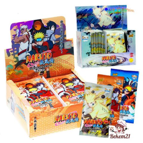 Bộ Sưu Tập Thẻ Bài Naruto Độc Đáo Dạng Ngang - Quà Tặng Tuyệt Vời Dành Cho Fan Anime và Manga