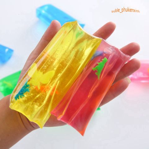 Túi Trượt Kim Tuyến GUDETAMA - Đồ Chơi Giải Stress Silicone Dẻo Ngộ Nghĩnh Cho Bé Và Người Lớn, Tiện Lợi Hàng Ngày