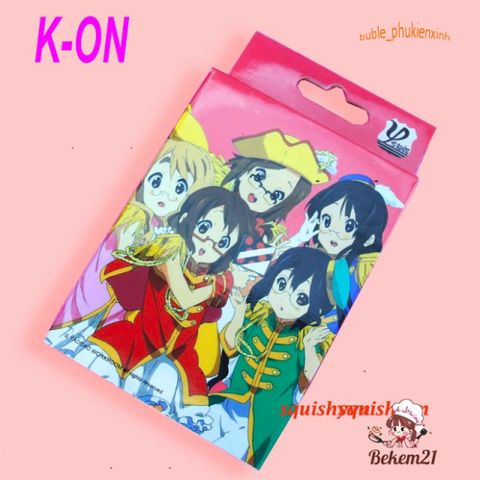 Bộ Sưu Tập Thẻ Bài Kpop K-ON Cô Gái Ánh Sáng Dễ Thương - 52 Lá Quà Tặng Cho Fan Anime, Manga, Game Nổi Tiếng