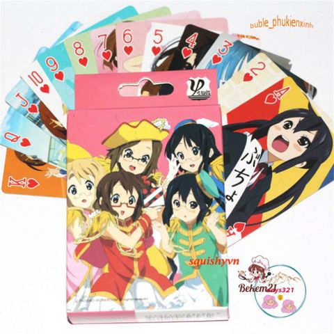 Bộ Sưu Tập Thẻ Bài Kpop K-ON Cô Gái Ánh Sáng Dễ Thương - 52 Lá Quà Tặng Cho Fan Anime, Manga, Game Nổi Tiếng
