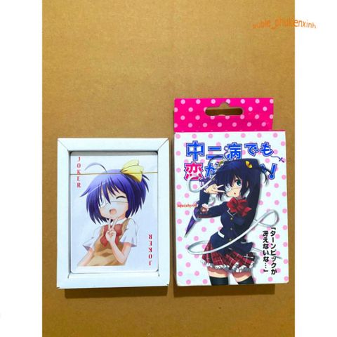 Bộ Bài Bệnh Thứ Phát Love Chunibyo - 52 Lá Bài Thể Hiện Tình Yêu và Ảo Tưởng Khác Dành Cho Fan Anime và Manga