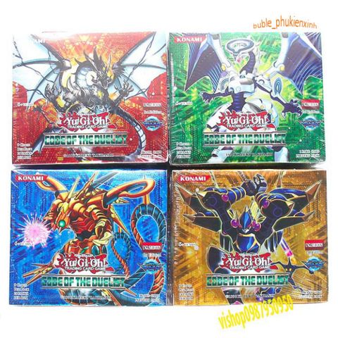Hộp lớn thẻ bài Yu-Gi-Oh Vua Trò Chơi - Bộ sưu tập 324 lá bài hiếm, bao gồm rồng trắng mắt xanh và nhiều thẻ mạnh khác.