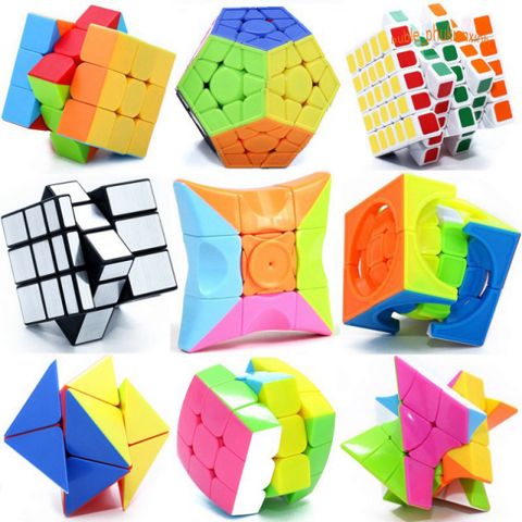 Rubik Qiyi Meilong 2x2 đến 7x7 - Biến thể Skewb, Dino, Pyraminx, Megaminx Xoay Mượt, Đồ Chơi Trẻ Em Cao Cấp