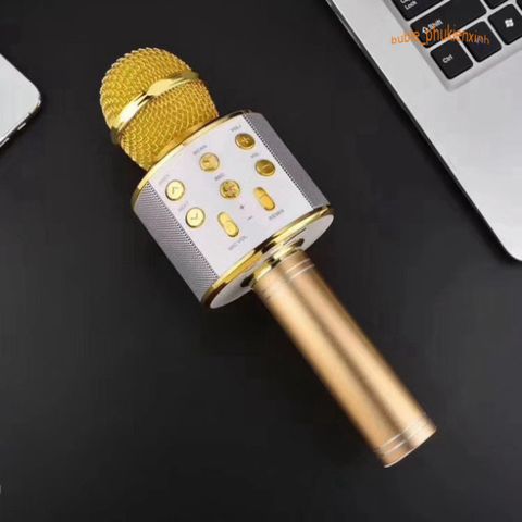 Micro Không Dây WS-858 Bluetooth 4.0 - Âm Thanh Chất Lượng Cao, Pin 1800mAh, Kết Nối Tiện Dụng Cho Loa, Smartphone, iPad