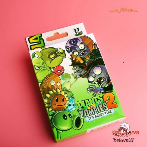 Thẻ Bài Trò Chơi Hoạt Hình Plants Vs Zombies - Bộ 55 Lá Hình Ảnh Zombie Xanh Độc Đáo Cho Trẻ Em