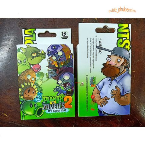 Thẻ Bài Trò Chơi Hoạt Hình Plants Vs Zombies - Bộ 55 Lá Hình Ảnh Zombie Xanh Độc Đáo Cho Trẻ Em