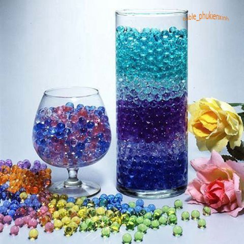 Hạt Tinh Thể Trồng Cây Không Cần Đất - Bộ 10.000 Viên Trang Trí Tiểu Cảnh Nhiều Màu Đẹp, Dễ Sử Dụng và Tái Sử Dụng.