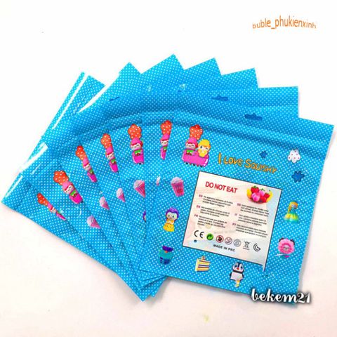 Bao bì Squishy Chính Hãng - 20 Mẫu Đựng Bánh Kẹo và Vật Dụng Khác, Nhiều Kích Thước Đẹp Mắt, Bảo Vệ Sản Phẩm An Toàn