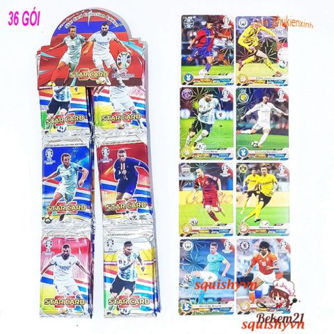 Bộ Sưu Tập 54 Thẻ Bài Ngôi Sao Bóng Đá Vàng/Bạc - Phiên Bản Tiếng Anh Của LLORIS, RONALDO, KANTE - Đồ Chơi Trẻ Em 8.8x6.3cm