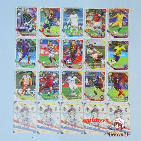 Bộ Sưu Tập 54 Thẻ Bài Ngôi Sao Bóng Đá Vàng/Bạc - Phiên Bản Tiếng Anh Của LLORIS, RONALDO, KANTE - Đồ Chơi Trẻ Em 8.8x6.3cm