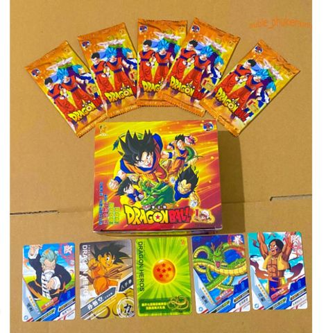 Bộ Thẻ Bài Dragon Ball Goku 300k - Thẻ Chất Lượng Cao Kèm 7 Viên Ngọc Rồng Đặc Biệt, Quà Tặng Thú Vị cho Fan Anime
