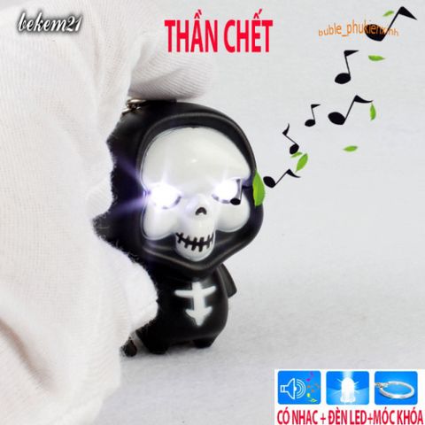 Móc Khóa Thần Chết Phát Sáng LED 3 in 1 Có Nhạc - Quà Tặng Độc Đáo Cá Tính Xả Stress Sáng Tạo Cho Fans Hâm Mộ