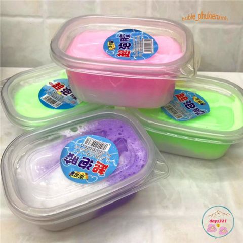 Slime Mây Trắng 10 Màu Đẹp - Đồ Chơi Chất Nhờn Ma Quái Squishy 280gr, Phát Triển Khả Năng Sáng Tạo Cho Trẻ Em