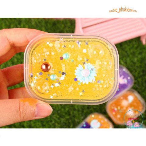 Hộp Slime Hạt Hoa Đa Sắc - Đồ Chơi Sáng Tạo Cho Trẻ Em, Thoải Mái Chơi Hình Tạo Hình Cầu Vồng 7 Màu