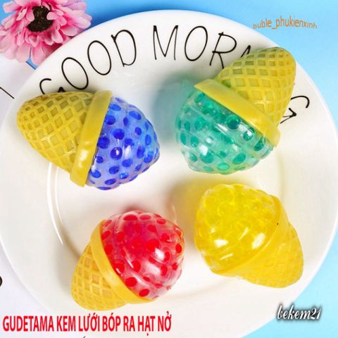 Đồ Chơi Squishy Gudetama Hình Kem Lưới 5 Màu - Giải Tỏa Căng Thẳng, Ngộ Nghĩnh, Đáng Yêu cho Trẻ Em