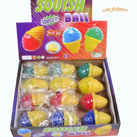 Đồ Chơi Squishy Gudetama Hình Kem Lưới 5 Màu - Giải Tỏa Căng Thẳng, Ngộ Nghĩnh, Đáng Yêu cho Trẻ Em