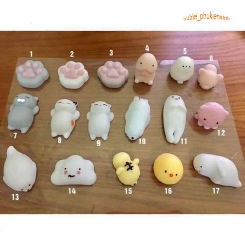 Thú Mochi Squishy Đa Dạng Mẫu Mã - Chất Liệu Mềm Mại, Đàn Hồi, Giải Trí Thú Vị Cho Trẻ Em