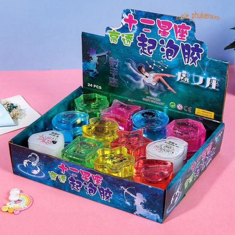 Slime 12 Cung Hoàng Đạo Độc Đáo - Đồ Chơi Thú Vị Gudetama Cho Trẻ Em - 12 Mẫu Đẹp Mắt, Dễ Chơi, Giải Trí Sáng Tạo