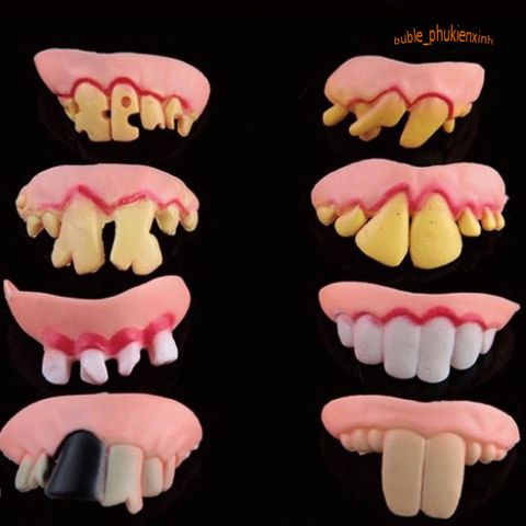 Răng Vẩu Giả Hóa Trang Halloween - 8 Kiểu Mẫu Độc Đáo, Hài Hước Cho Bé Yêu - Đạo Cụ Tạo Hình Sáng Tạo