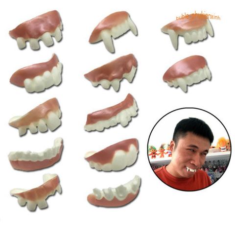 Răng Vẩu Giả Hóa Trang Halloween - 8 Kiểu Mẫu Độc Đáo, Hài Hước Cho Bé Yêu - Đạo Cụ Tạo Hình Sáng Tạo