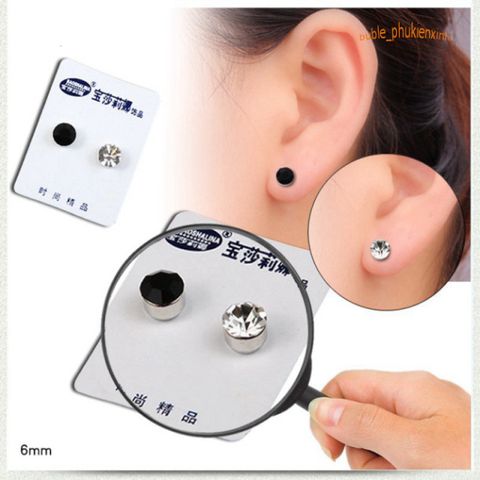 Khuyên Tai Nam Châm Unisex Không Cần Bấm Lỗ - Bộ 2 Chiếc Dành Cho Nam và Nữ, Phong Cách Hiện Đại, Chất liệu Bền Đẹp