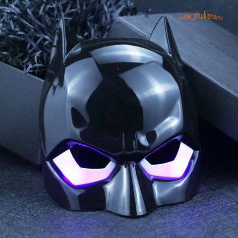 Mặt Nạ Hóa Trang Người Dơi Có Đèn - Đồ Chơi Cosplay Avengers Halloween, Quà Sinh Nhật An Toàn Cho Trẻ Em 3 Tuổi Trở Lên