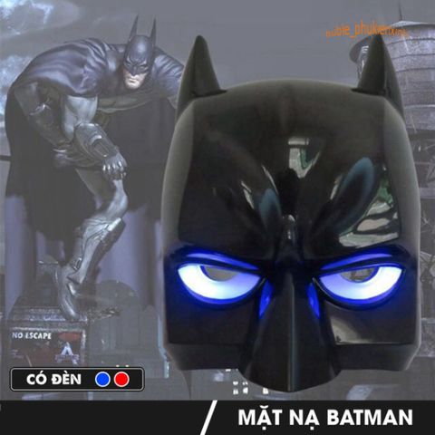 Mặt Nạ Hóa Trang Người Dơi Có Đèn - Đồ Chơi Cosplay Avengers Halloween, Quà Sinh Nhật An Toàn Cho Trẻ Em 3 Tuổi Trở Lên