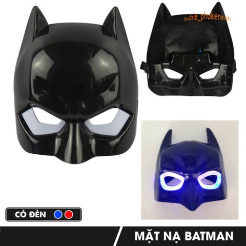 Mặt Nạ Hóa Trang Người Dơi Có Đèn - Đồ Chơi Cosplay Avengers Halloween, Quà Sinh Nhật An Toàn Cho Trẻ Em 3 Tuổi Trở Lên