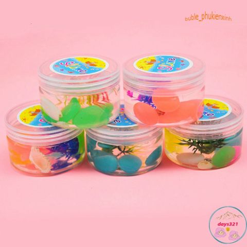 Slime SAO ỐC ĐÁ SÒ BIỂN ĐẠI DƯƠNG 200ML - Đồ Chơi Nhờn Dạ Quang Nhiều Màu Sắc, Tạo Cảm Giác Thư Giãn Cho Trẻ Em