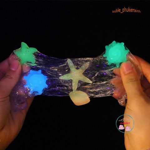 Slime SAO ỐC ĐÁ SÒ BIỂN ĐẠI DƯƠNG 200ML - Đồ Chơi Nhờn Dạ Quang Nhiều Màu Sắc, Tạo Cảm Giác Thư Giãn Cho Trẻ Em