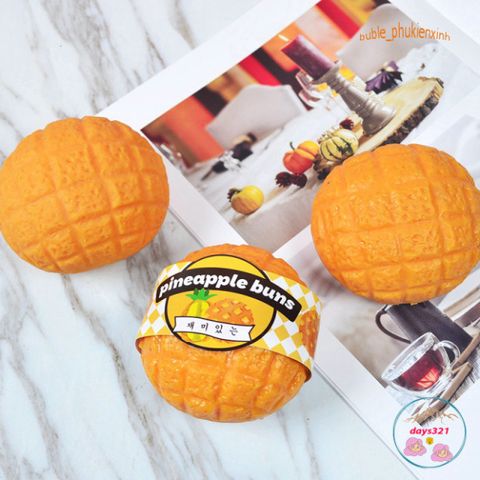Đồ Chơi Squishy Hình Bánh Dứa Màu Vàng - Giải Tỏa Căng Thẳng, Quà Tặng Dễ Thương Cho Trẻ Em và Người Lớn, An Toàn, Chất Liệu Mút Xốp PU