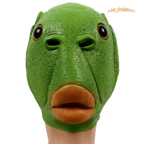 Mặt Nạ Hóa Trang Quái Vật Ếch Xanh Trùm Đầu - Phụ Kiện Halloween và Lễ Hội Sáng Tạo Cho Trẻ Em