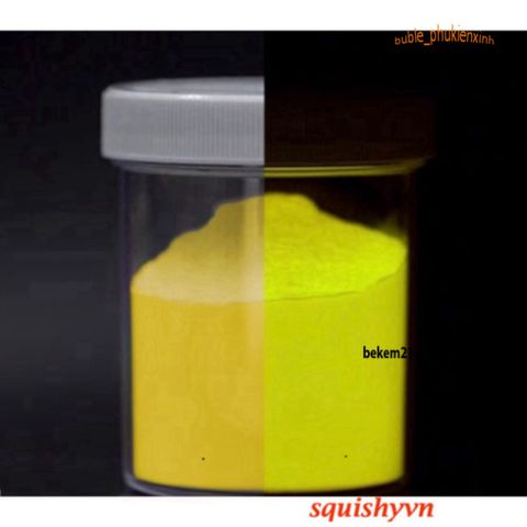 Bột Phát Quang Vàng Kim 50g - Dùng Thủ Công Nghệ Thuật, Sáng Màu Đêm Trong 5-7 Giờ - Hóa Chất Trang Trí Party, Mỹ Thuật