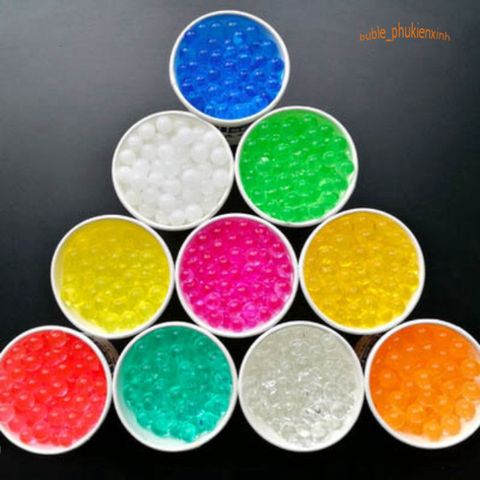 Gói 100 Viên Hạt Tinh Thể Trồng Cây Không Đất - Hạt Nở Slime Nhiều Màu Sắc, Dễ Sử Dụng Cho Không Gian Xanh Sống Động