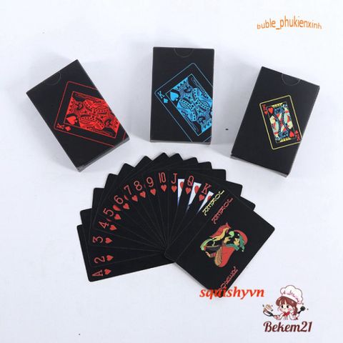 Bộ Bài Tây 52 Lá Poker Mạ Vàng 24K Chống Thấm Nước - Quà Tặng Đẳng Cấp Cho Người Yêu Thích Game Và Ảo Thuật