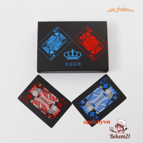 Bộ Bài Tây 52 Lá Poker Mạ Vàng 24K Chống Thấm Nước - Quà Tặng Đẳng Cấp Cho Người Yêu Thích Game Và Ảo Thuật