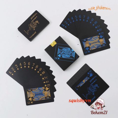 Bộ Bài Tây 52 Lá Poker Mạ Vàng 24K Chống Thấm Nước - Quà Tặng Đẳng Cấp Cho Người Yêu Thích Game Và Ảo Thuật