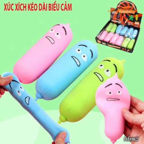 Squishy Mochi Hình Xúc Xích Màu Mè - Đồ Chơi Giảm Stress Dễ Thương, An Toàn Cho Trẻ Em, Quà Tặng Ý Nghĩa
