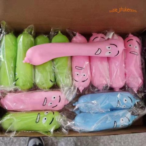Squishy Mochi Hình Xúc Xích Màu Mè - Đồ Chơi Giảm Stress Dễ Thương, An Toàn Cho Trẻ Em, Quà Tặng Ý Nghĩa