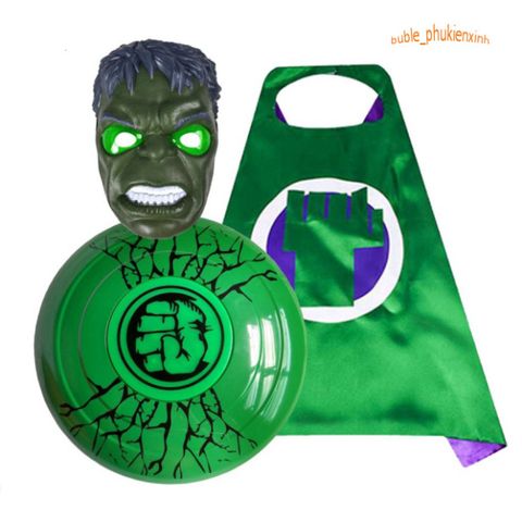Bộ Hóa Trang HULK - Kiếm Laser Năng Lượng và Khiên Thủ Chưởng Cho Bé - Trang Phục Halloween Siêu Anh Hùng, Quà Tặng Sinh Nhật