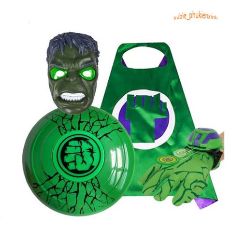 Bộ Hóa Trang HULK - Kiếm Laser Năng Lượng và Khiên Thủ Chưởng Cho Bé - Trang Phục Halloween Siêu Anh Hùng, Quà Tặng Sinh Nhật