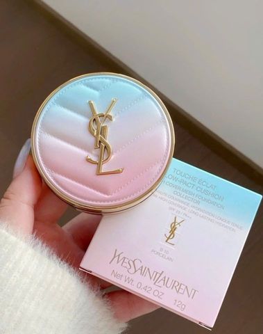 Phấn Nước YSL Touche Éclat Glow-Pact Cushion SPF50+ - Limited Valentine Edition Tone B10 Porcelain Chính Hãng, Lớp Nền Rạng Rỡ, Sang Trọng