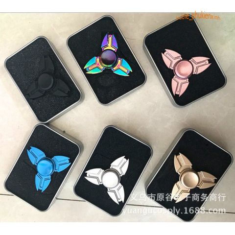 Con quay TBS Spinner Đồng Nguyên Khối 2 Cánh - Đồ Chơi Cổ Điển Kim Loại Bền Bỉ Cho Trẻ Em