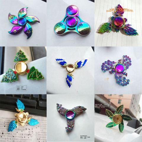 Con quay TBS Spinner Đồng Nguyên Khối 2 Cánh - Đồ Chơi Cổ Điển Kim Loại Bền Bỉ Cho Trẻ Em