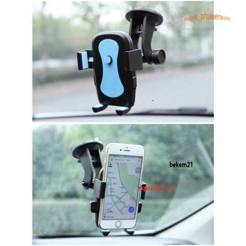 Giá đỡ điện thoại ô tô X0566 xoay 360 độ, đa năng an toàn, lắp trên kính chắn gió hoặc bảng điều khiển, phù hợp điện thoại 4,7-7 inch