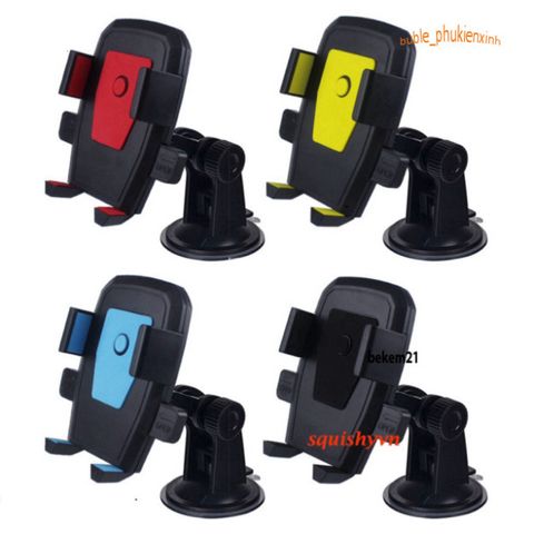 Giá đỡ điện thoại ô tô X0566 xoay 360 độ, đa năng an toàn, lắp trên kính chắn gió hoặc bảng điều khiển, phù hợp điện thoại 4,7-7 inch