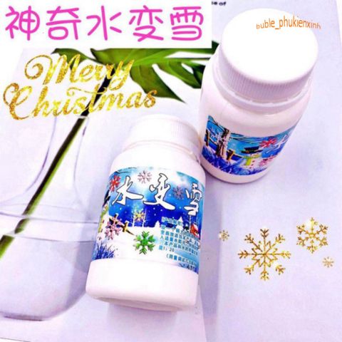 Hộp Tuyết Nhân Tạo 150gr Trắng Mịn - Nguyên Liệu Làm Slime và Decoration Noel - Tuyết Tạo Bọt Dễ Dàng