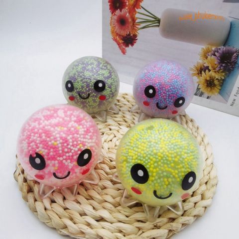 Mochi Bạch Tuộc Xốp Sáng Màu Ngộ Nghĩnh - Đồ Chơi Giảm Stress Mềm Mại, An Toàn Cho Trẻ Em Từ 5 Tuổi, Quà Tặng Thú Vị