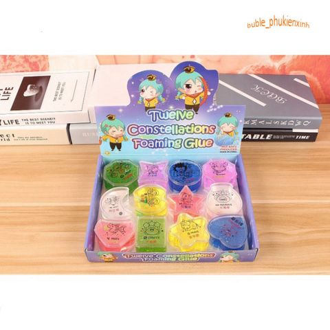 Hộp 24 Hũ Slime Cung Hoàng Đạo - Chất Nhờn Ma Quái Cho 12 Chòm Sao - Đồ Chơi Sáng Tạo An Toàn Cho Trẻ Em